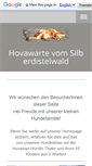 Mobile Screenshot of hovawarte-vom-silberdistelwald.de