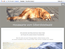 Tablet Screenshot of hovawarte-vom-silberdistelwald.de